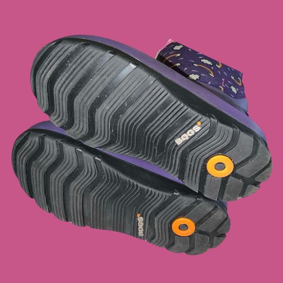 Bogs Neo Classic Purple Rainbow Pull On Winter Snow Boots Little Kid Size 2 - Picture 5 of 6